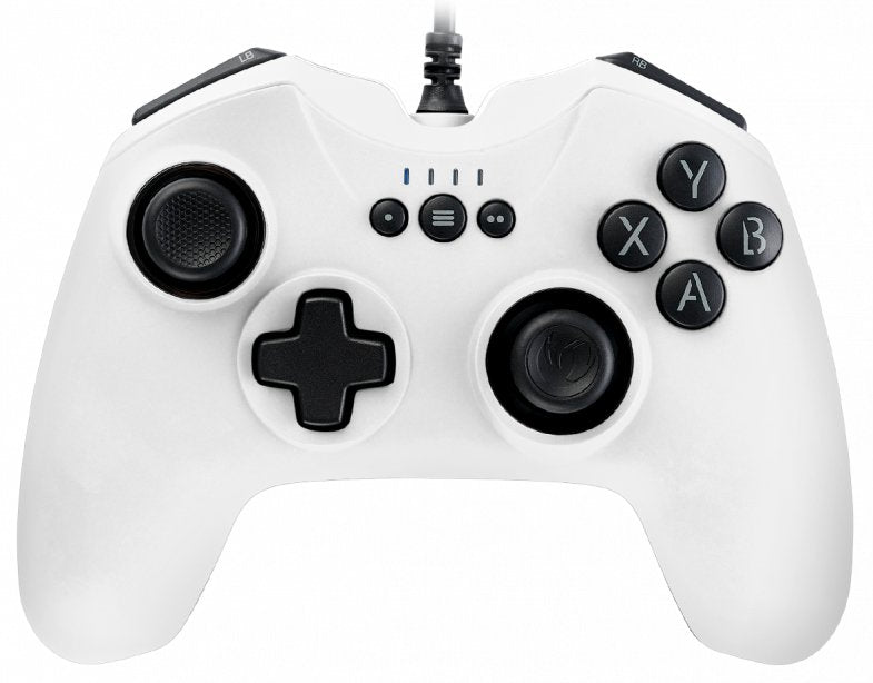 Nacon Gamepad PC PCGC-100WHITE 2 Joysticks/6 Buttons/2 Gatillos/Cruceta/ With Cable PCGC-100WHITE