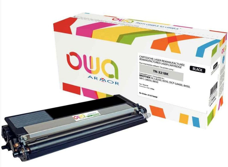 Owa Toner Compatible With Brother TN-321BK (2500 S.) Black