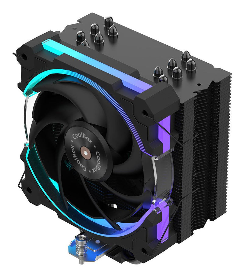 Coolbox Refrigeracion CPU Gaming ARGB 6 Heatpipes 240W Tdp