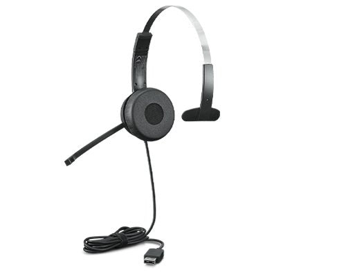Lenovo Headphones 100 Mono USB Type a Black 4XD1B61617 — image 1