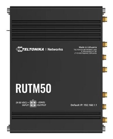 Teltonika Router Wireless RUTM50 Gigabit Ethernet Double Band (2,4GHZ / 5GHZ) 5G Black