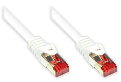 Goodconnections Network Cable With Protector Pestaña, CAT.6, S FTP, Pimf, Pvc, 250MHZ, White 15M, — image 1