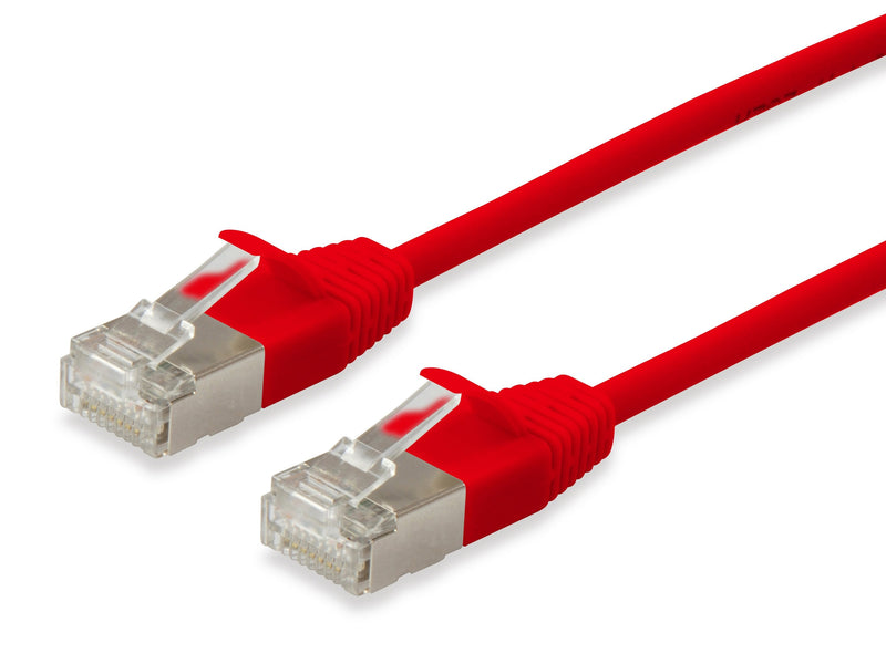 Equip Network Cable CAT.6A S/FTP 2x RJ45 2.00M Rojo Slim Lszh