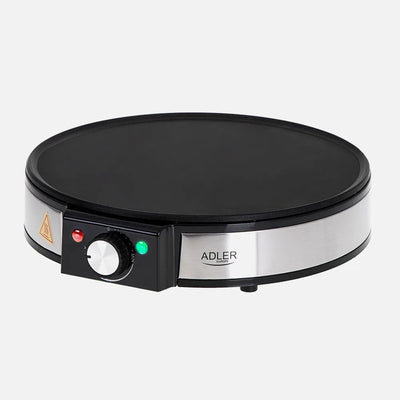 Adler Ad 3058 Crepe Maker, 1600W, 30CM, Stainless Steel Black — image 1