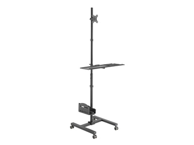 Equip Stand Floor With Wheels 650171 Screen 17-32 CPU And Keyboard Max. 8KG VESA 100X100 — image 1