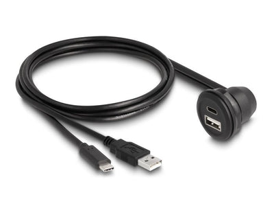 Delock 88103 USB 2.0 USB Cable Tipo-a And USB Type-c™ Integración 1M Black — image 1
