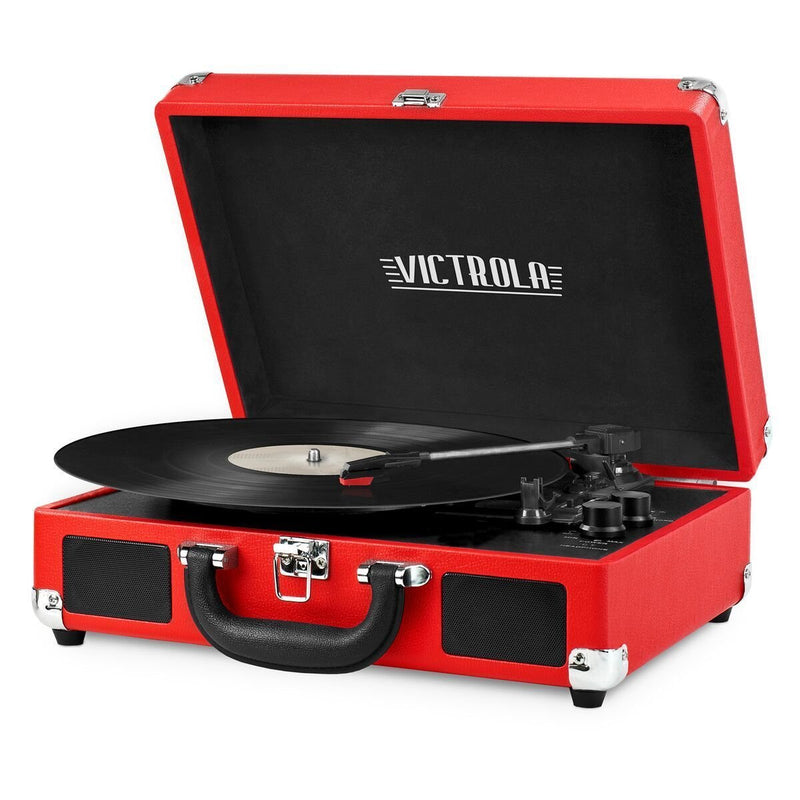 Victrola Tocadiscos Journey Laptop Type Maleta Bluetooth With Speakers Integrados, 3 Velocidades, Output Rca A