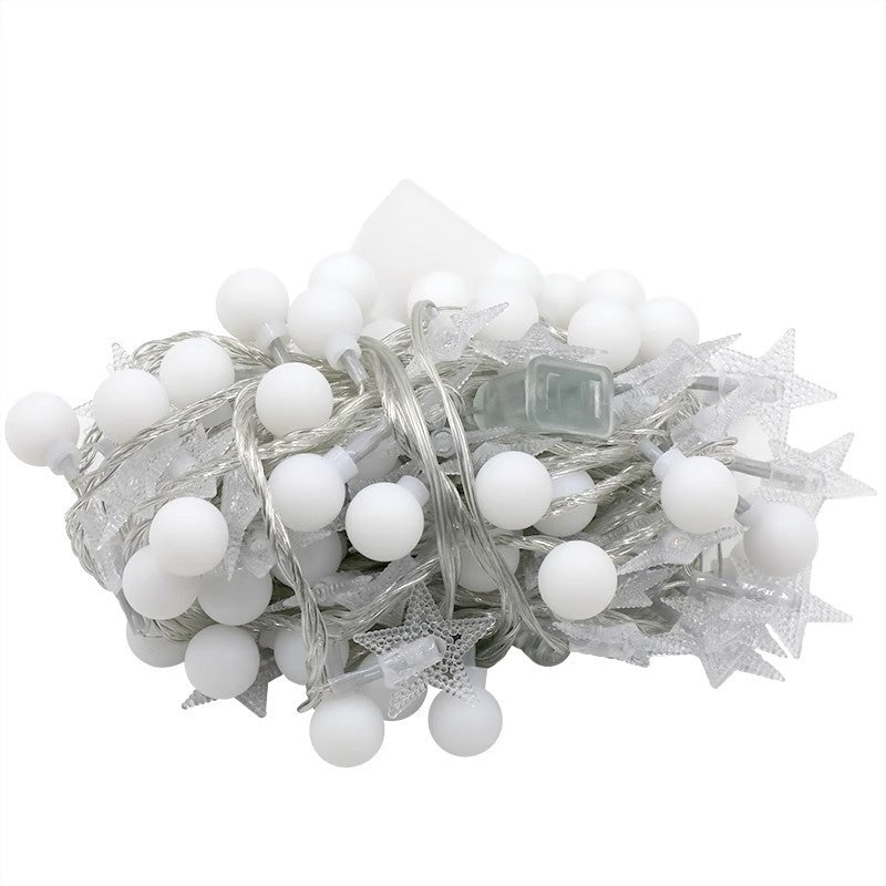 Solar Powered LED String Lights - Waterproof Bubble Globe Lights for Outdoor Decoration and Camping Ambient Lighting