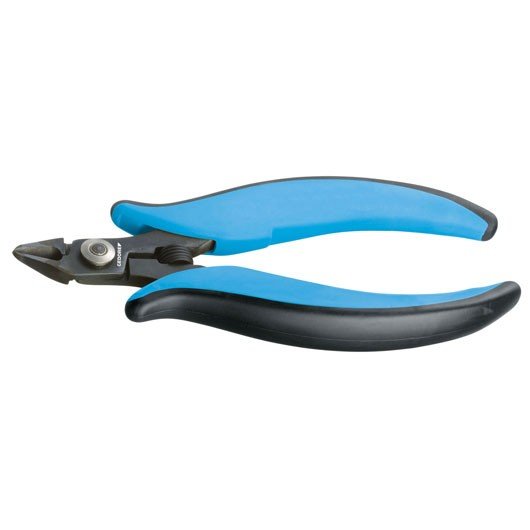 Gedore Pliers Corte Side Electrónicos Miniatura Líneas Eléctricas. Black/Blue With Bisel Thin 1829025