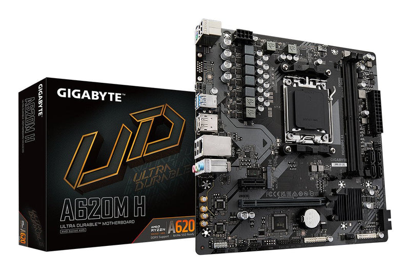 Gigabyte Motherboard A620M H A620,AM5,MATX, AMD