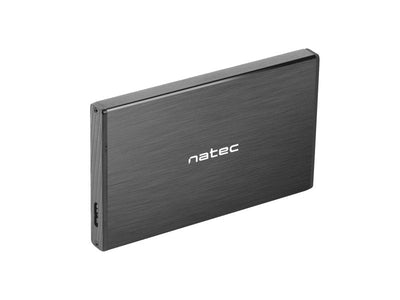 Natec HDD/SSD External Enclosure Rhino Go 2.5'' SATA - USB 3.0, Aluminium Black — image 1