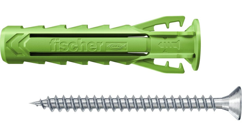 Fischer 567814 Screw Mount And Taco 45 Pieces Set Of Plugs Wall And Screws 40MM