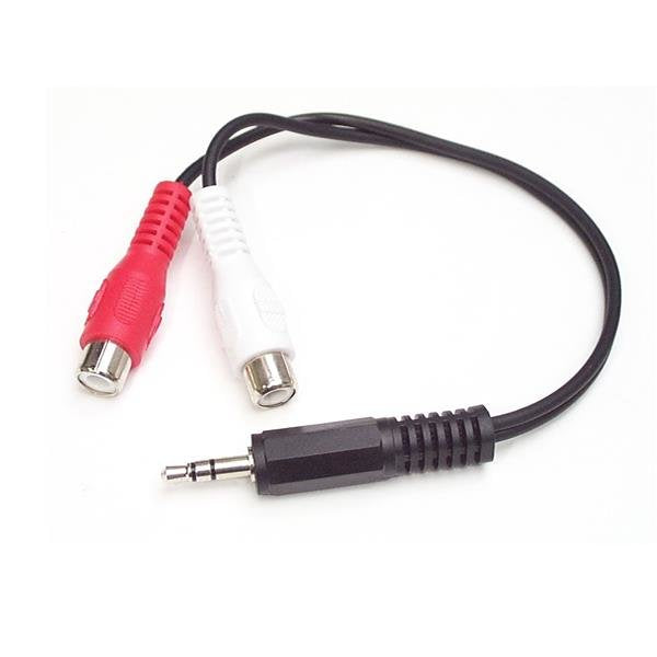 StarTech Cable Adapter Audio Mini Jack 3,5MM a Rca Stereo 15CM