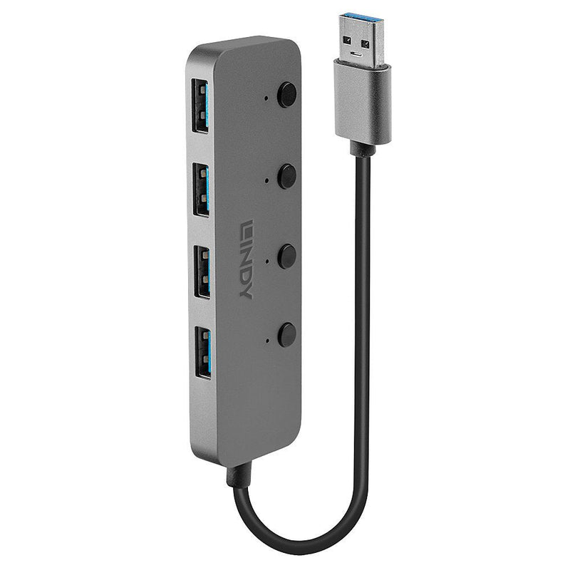 4 Port USB 3.0 Hub On/Off Switches