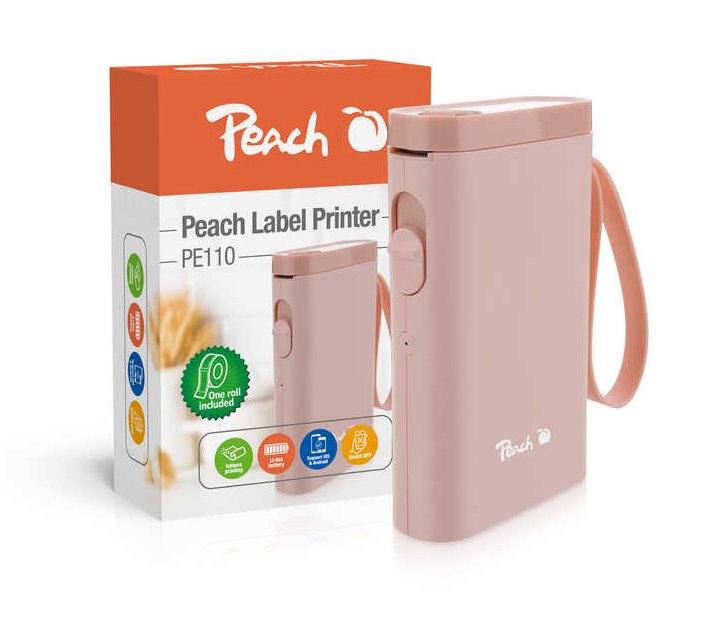 Peach PE110, Printer Labels Pink Printing Thermal Directa PE110-PI
