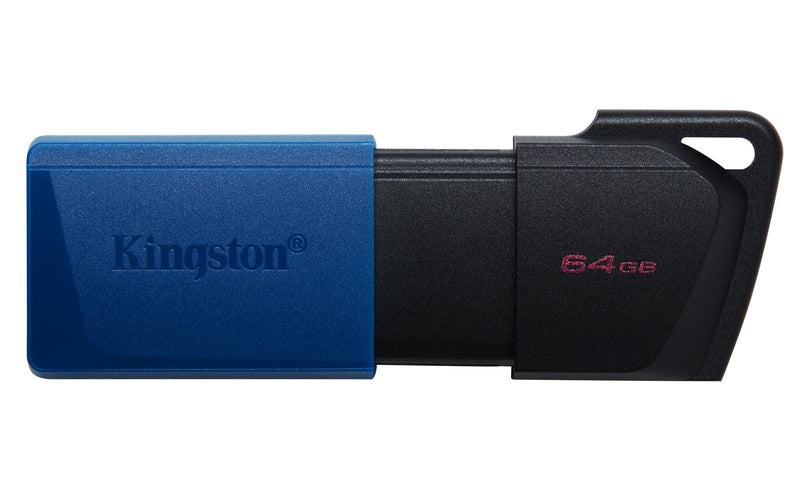 Kingston USB Flash Drive 64GB Dt Exodia M USB 3.2 Gen 1 Ext 29 (black + Blue) 2 Pieces