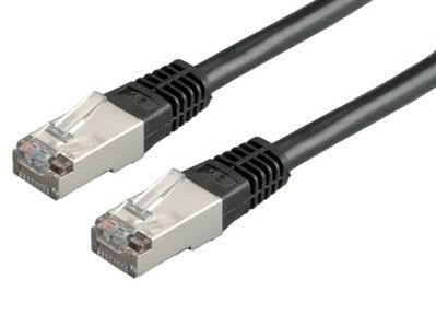 Roline Network Cable KAT.6 Class And S FTP Pimf Black 0,5M — image 1