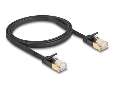 Delock RJ45 Network Cable CAT.6A Male a Male U/FTP 1M Black — image 1