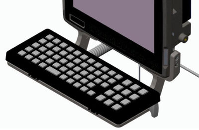 Keyboard Mounting Tray. Includes Tilting Arms Knobs And Screws. For VC80 And Ikey Keyboards — image 1