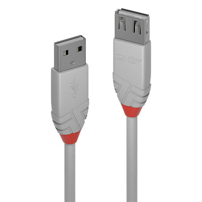 Lindy 36715 USB Cable 5M USB 2.0 USB a Grey Alargo — image 1