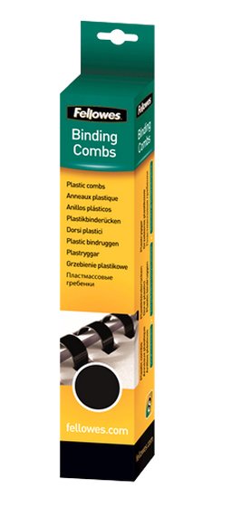 Fellowes Pack 25 Canutillos Black 14MM