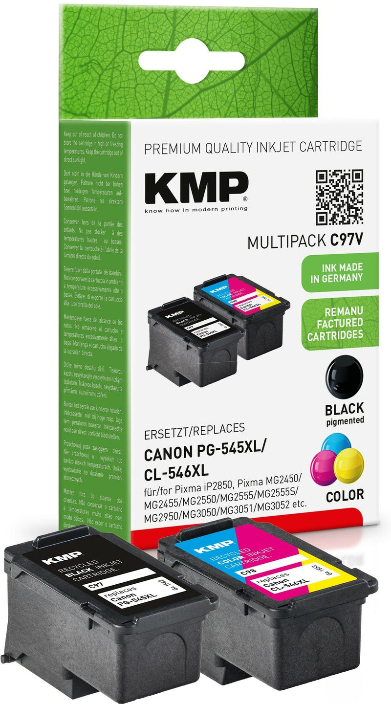 Kmp C97V Multipack Bk/Colour Comp. W. Canon PG-545/CL-546 XL