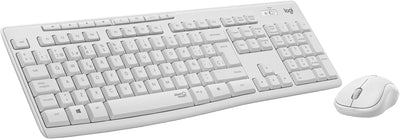 Logitech Keyboard Spanish + Mouse MK295 Silent Touch White — image 1