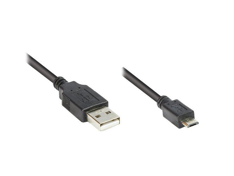 Good Connections USB 2.0 Cable A-micro B Black 0,3M