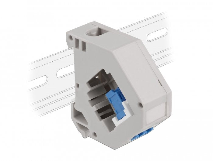 Delock Adapter Carril Din With Keystone Lc Duplex Connector Female a Lc Duplex Connector Female Blue