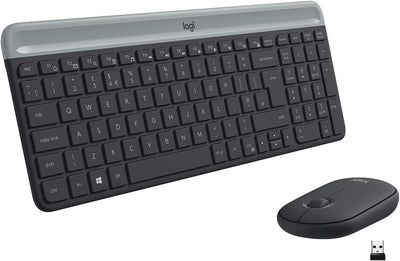 Logitech Keyboard Spanish + Mouse MK470 USB QWERTY Grafito 920-009198 — image 1