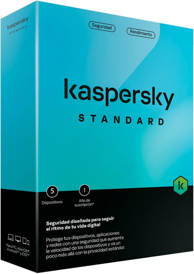 Kaspersky Antivirus Standard 5 Dispositivos 1 Year — image 1