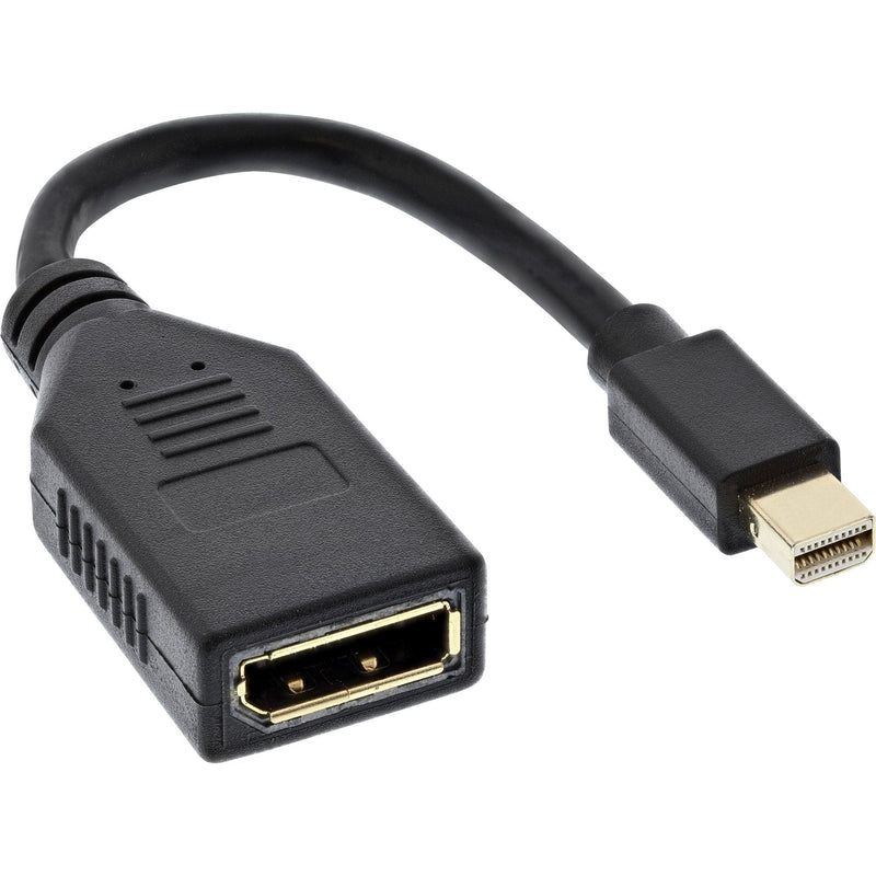 Inline Mini DisplayPort Male a DisplayPort Female 4K2K, Black 0,15M