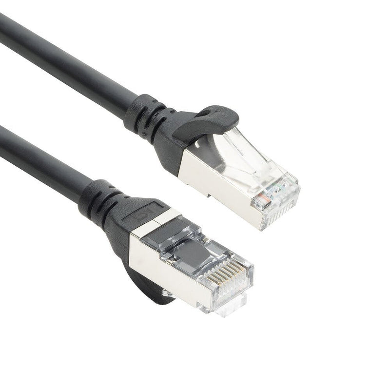 Black 5 Meters Tpe S FTP CAT.6A Ultra-flex Patch Cable Snagless With RJ45 Connectors