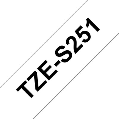 Brother Tape Laminated White / Black (superadhesiva) 24MM — image 1