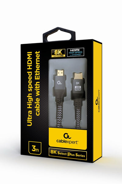 Gembird CCB-HDMI8K-3M HDMI Cable Ultra High Speed With Ethernet 8K Select Plus Series 3M — image 1