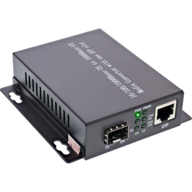 Inline Convertidor Medios 10/100/1000MB/S Tp a Sfp Fo (para Lc Duplex), Sm, 20KM
