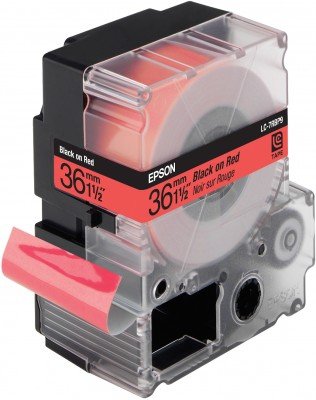 Epson Labelworks Label Red Pastel/Black -36MM/9M (LC-7RBP9) — image 1