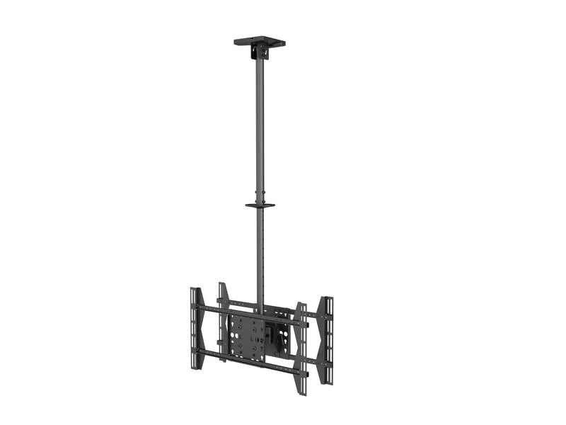Equip Stand Ceiling Professional 2 Screens TV 39-75 - Tilt And Rotating - Gestion Cables - Weight Max. 40KG X