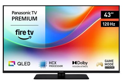 Panasonic TV 43 (3840X2160) TV-43W85B 16:9 4K QLED 120HZ Fire TV Hdr Dolby Atmos — image 1