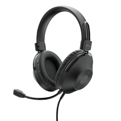 Trust Headphones HS-250 With Microphone USB Black — image 1
