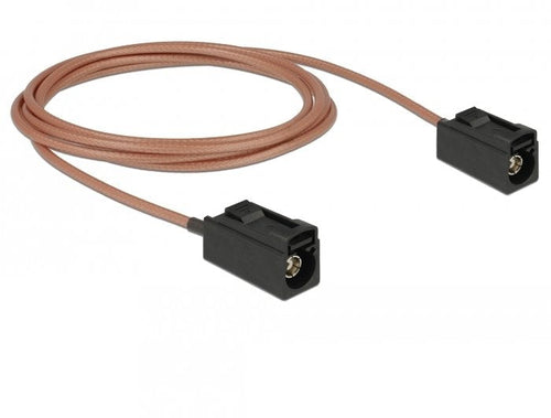 Delock Cable Antenna Fakra a Connector Female Fakra a Connector Female RG-316 1.25M — image 1