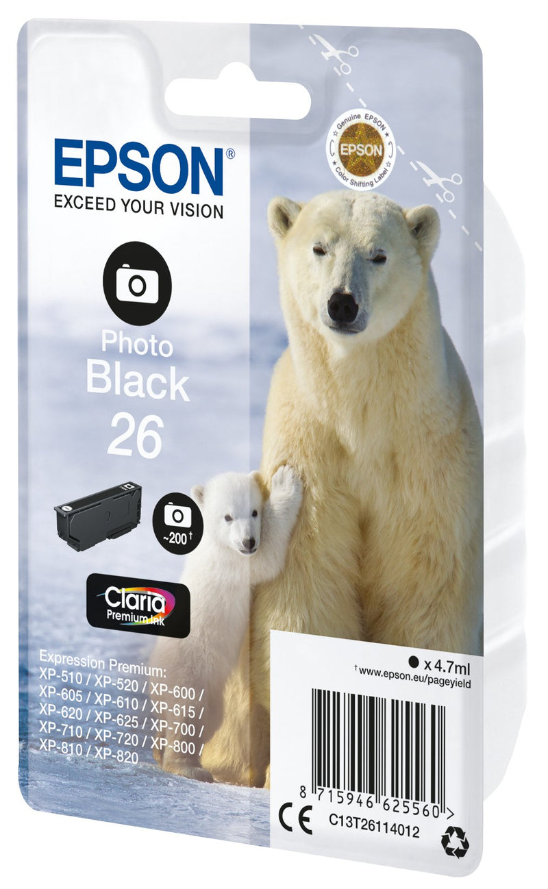 Epson Genuine Ink 26 Black Fotográfico