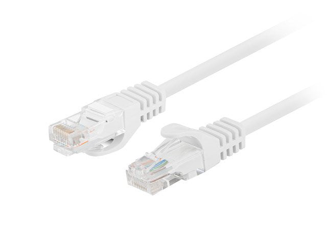 Lanberg Network Cable CAT.5E UTP 1.5M White 10-PACK
