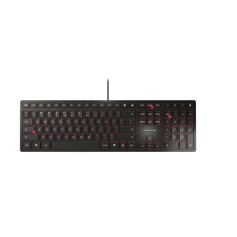 Cherry Kc 6000 Slim Keyboard Universal USB English Ee. Uu. Black
