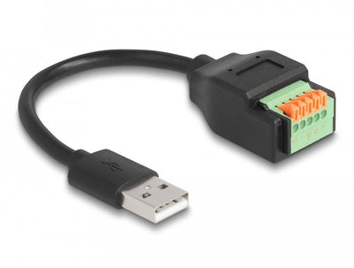 Delock USB 2.0 Cable Typ-a St Terminalblock Adapter 15CM — image 1