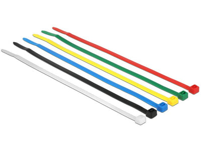 Delock 18626 Presilla Nylon 100 Pieces Black Blue Green Red Transparent Yellow 200 Pieces — image 1