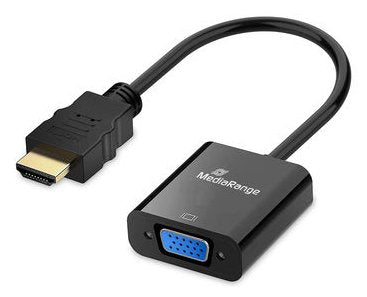 Mediarange HDMI a VGA (HD15) Video Convertidor, 20CM, Sw — image 1