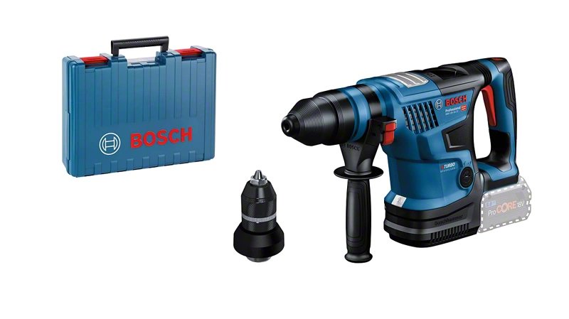 Bosch Drill Professional Percutor a Battery Gbh 18V-34 Cf Professional Body Only Blue/Black Módulo Bluetooth,