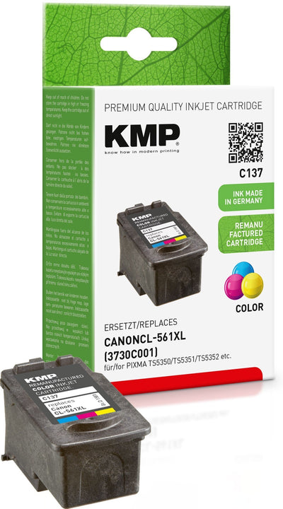 Kmp Ink Canon CL-561XL CL561XL 3-COLOR 300 S. C137 Refil Remanufactured — image 1