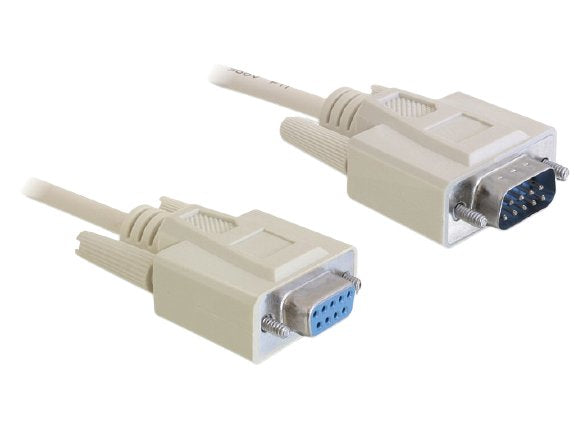 Delock Cable RS-232 Seriell SUB-D9 Male / Female 2M